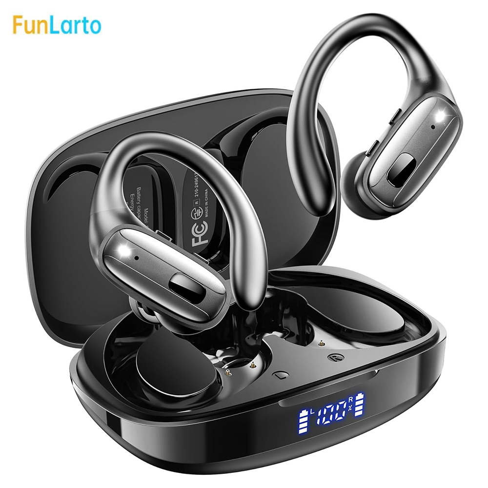 Type C Wired Earphones With Mic - 스포츠 블루투스 5.3 헤드폰 무선 이어버드