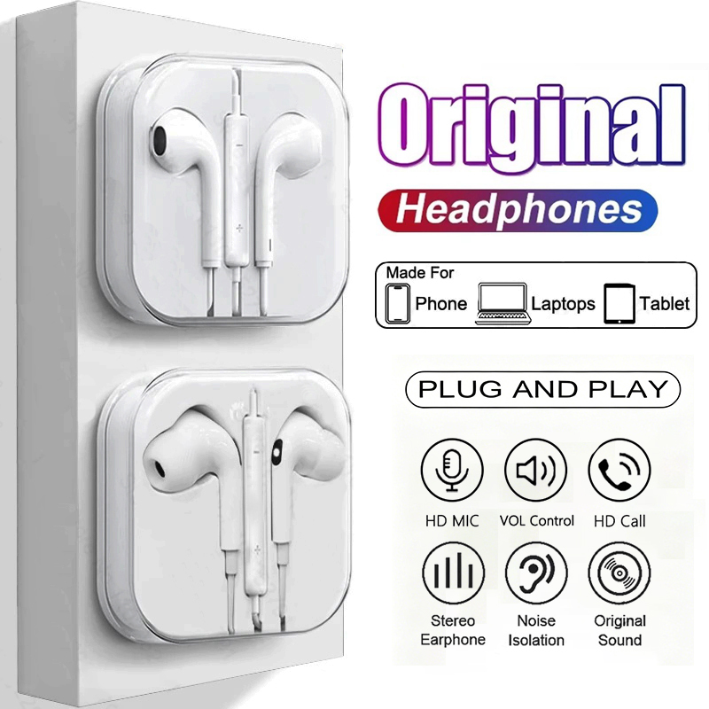 Type C Wired Earphones With Mic - 샤오미, 삼성 S21, S20, 아이폰, 화웨이