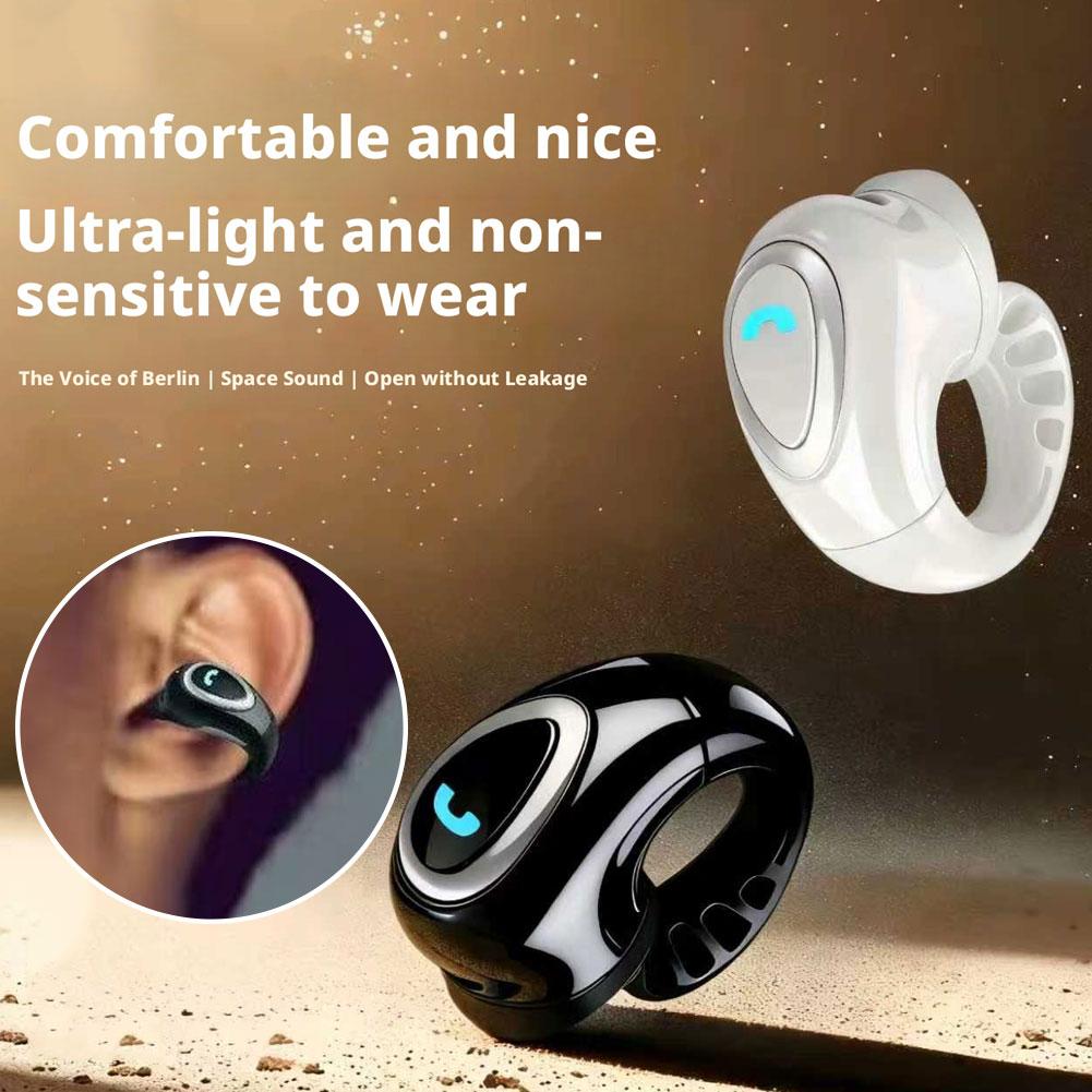 Open Ear Air Conduction Headphones - 블루투스 무선 이어클립 싱글 헤드폰 오픈형