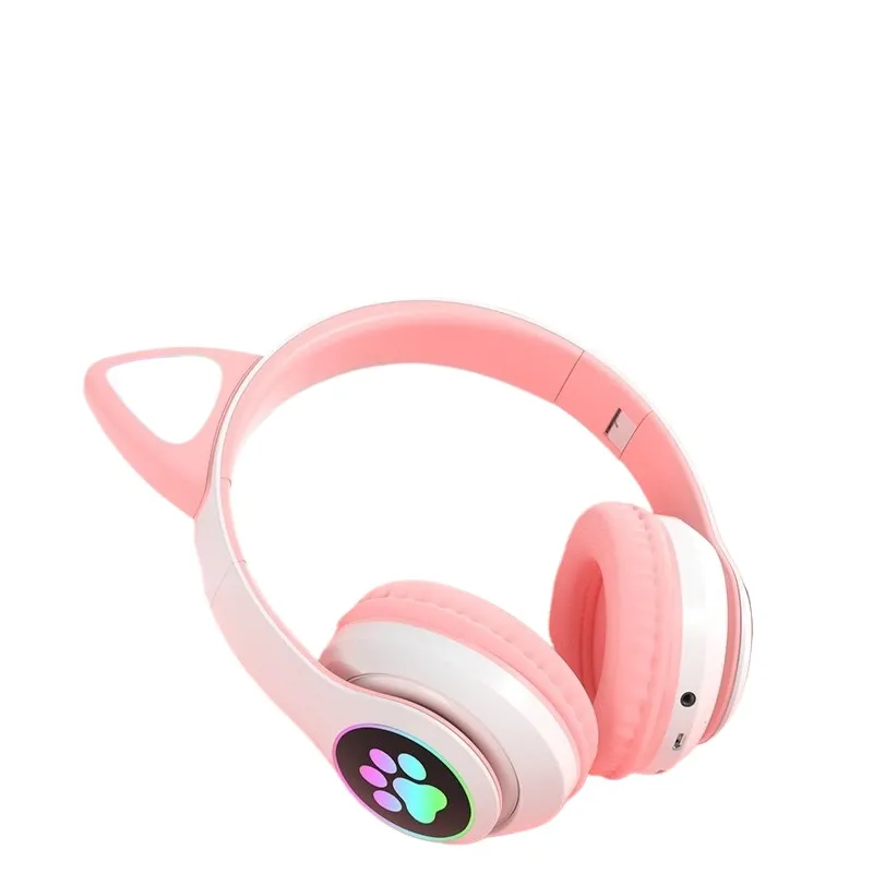 고양이 귀 블루투스 헤드폰 무선 소음 차단 게임용 헤드 - Cat Ear Bluetooth Headset Led 리뷰 및 가격