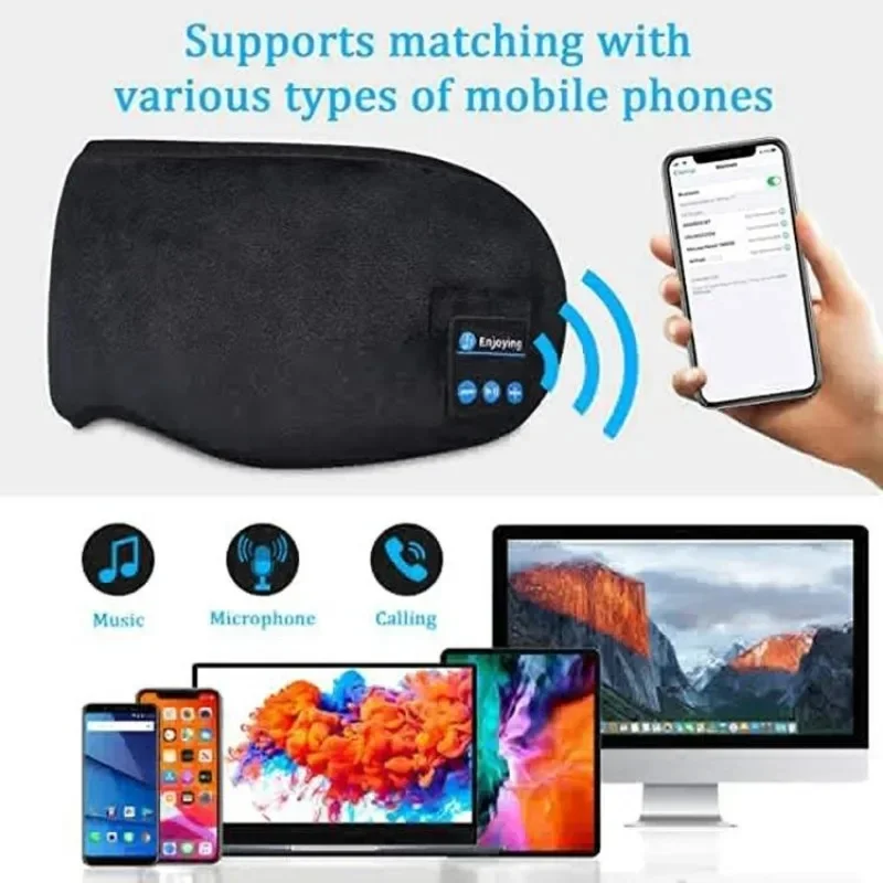 무선 블루투스 수면 헤드밴드 3D 블랙아웃 아이 마스크 - Sleep Mask Headphones Bluetooth 리뷰 및 가격
