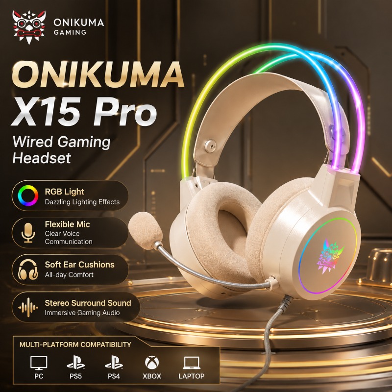 ONIKUMA X15 Pro 게이밍 헤드셋 유선 RGB - Gaming Headset With Mic Rgb 리뷰 및 가격