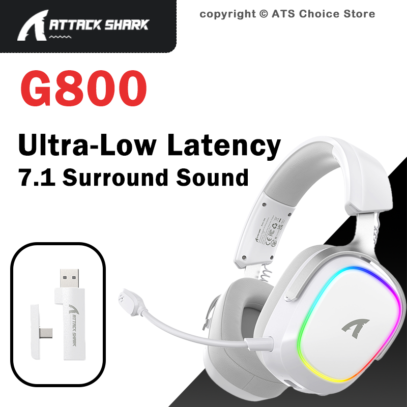 ATTACK SHARK G800 무선 게이밍 헤드셋 7 - Gaming Headset With Mic Rgb 리뷰 및 가격
