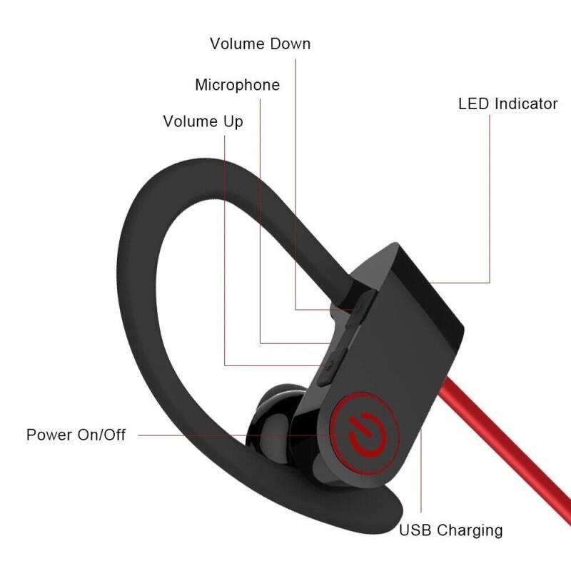 무선 블루투스 5.0 방수 스포츠 헤드셋 귀마개, 사운 - Magnetic Neckband Sports Earphones 리뷰 및 가격