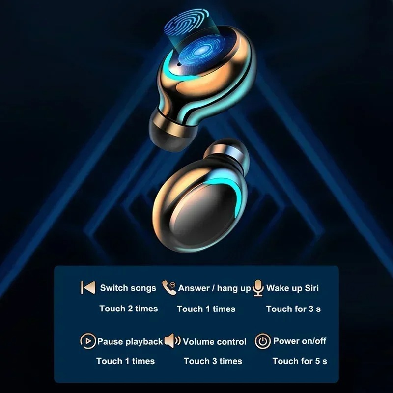 새로운 F9 블루투스 헤드폰, 9D 스테레오, 강력한  - Tws Earbuds Bluetooth 5.3 리뷰 및 가격