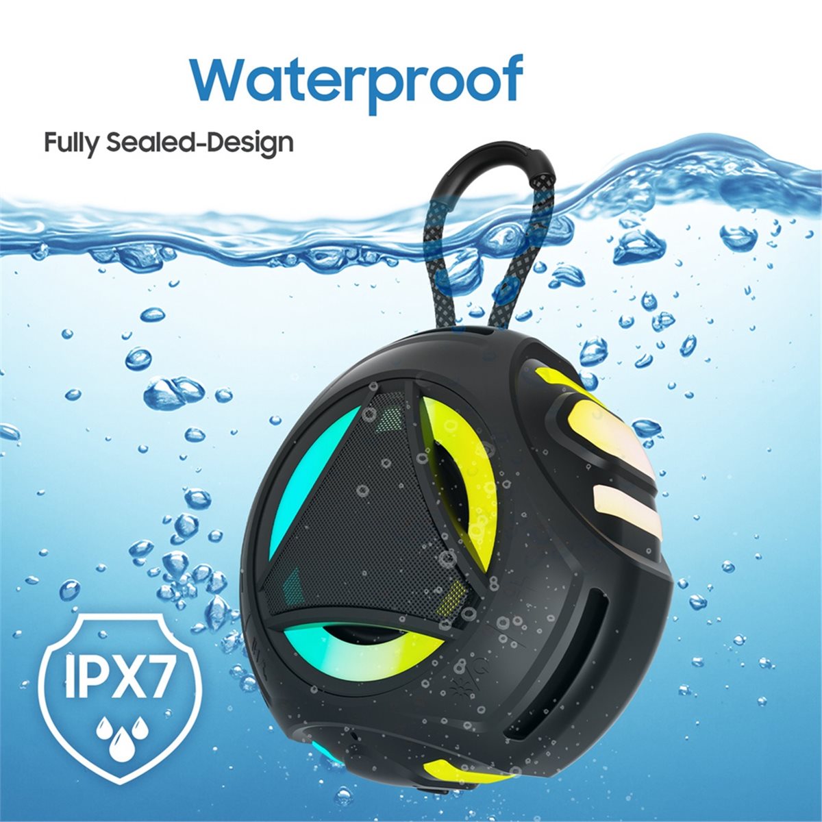 미니 블루투스 샤워 스피커 (조명 포함), IPX7 방 - Portable Bluetooth Speaker Waterproof Ipx7 리뷰 및 가격